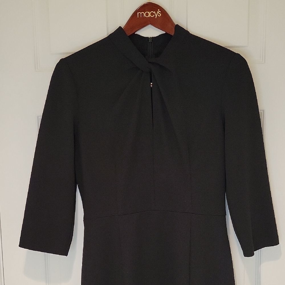 Donna Morgan Classic Black Long Sleeve Dress LIKE NEW